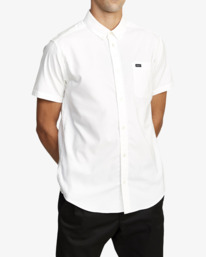 4 Thatll Do Stretch Short Sleeve Shirt White AVYWT00476 RVCA