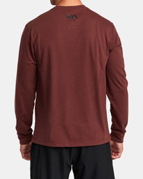 2 Icon Performance Long Sleeve Tee Brown AVYZT00178 RVCA