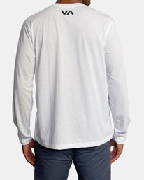 3 Icon Performance Long Sleeve Tee White AVYZT00178 RVCA