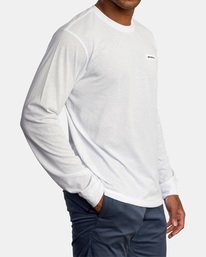 4 Icon Performance Long Sleeve Tee White AVYZT00178 RVCA