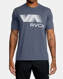 0 VA RVCA Blur Short Sleeve Performance Tee Black AVYZT00189 RVCA