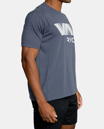 3 VA RVCA Blur Short Sleeve Performance Tee Black AVYZT00189 RVCA