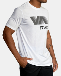 7 VA RVCA Blur Short Sleeve Performance Tee White AVYZT00189 RVCA