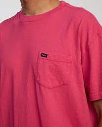 7 Solo Label Pigment Dye Tee  AVYZT00301 RVCA