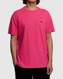 2 Solo Label Pigment Dye Tee  AVYZT00301 RVCA