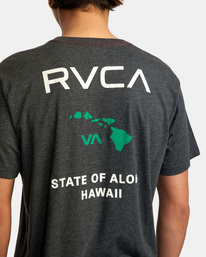 7 State Of Aloha Tee Black AVYZT00323 RVCA