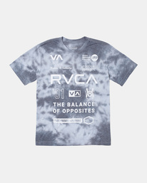rvca, All Brand Short Sleeve Workout Shirt, BLACK TIE DYE (bti) VA Sport - T-Shirt for Men AVYZT00840
