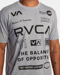 6 All Brand Short Sleeve Workout Shirt Grey AVYZT00840 RVCA
