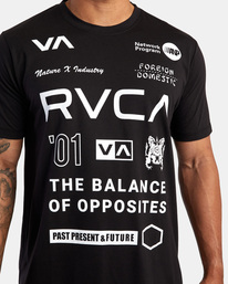 8 All Brand Short Sleeve Workout Shirt Black AVYZT00840 RVCA