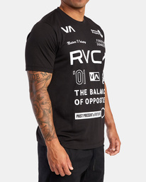 6 All Brand Short Sleeve Workout Shirt Black AVYZT00840 RVCA