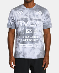 2 All Brand Short Sleeve Workout Shirt Blue AVYZT00840 RVCA
