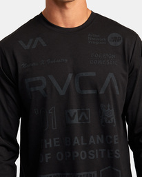 8 All Brand Long Sleeve Workout Shirt Multicolor AVYZT00844 RVCA
