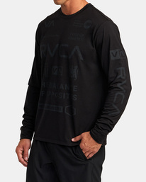 5 All Brand Long Sleeve Workout Shirt Multicolor AVYZT00844 RVCA