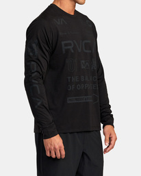 6 All Brand Long Sleeve Workout Shirt Multicolor AVYZT00844 RVCA
