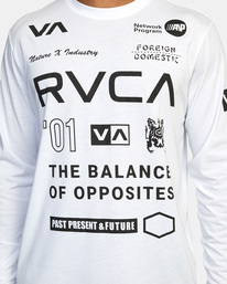 8 All Brand Long Sleeve Workout Shirt White AVYZT00844 RVCA