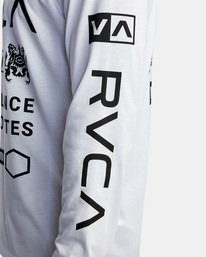 10 All Brand Long Sleeve Workout Shirt White AVYZT00844 RVCA