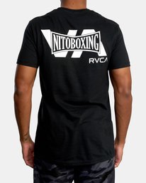 4 Nito Boxing Big VA Short Sleeve Tee Black AVYZT00888 RVCA