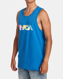 3 Big Gradient Tank Top Blue AVYZT00986 RVCA