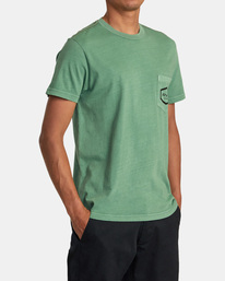 4 Hawaii Island Hex Pocket Tee Green AVYZT01157 RVCA