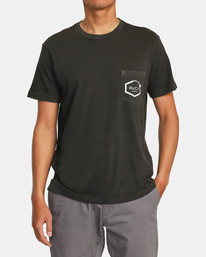 1 Hawaii Island Hex Pocket Tee Black AVYZT01157 RVCA