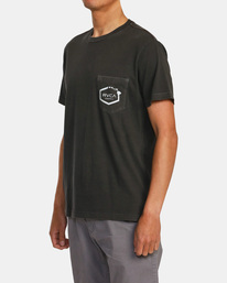 3 Hawaii Island Hex Pocket Tee Black AVYZT01157 RVCA