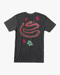 1 Oblow Snake Tee Black AVYZT01220 RVCA