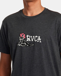 7 Oblow Snake Tee Black AVYZT01220 RVCA