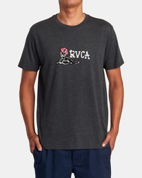 2 Oblow Snake Tee Black AVYZT01220 RVCA