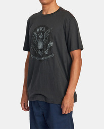 3 Diplomatic Tee Black AVYZT01227 RVCA