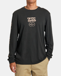 2 Local Biz Long Sleeve Tee  AVYZT01234 RVCA
