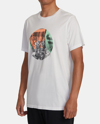 3 Motors Tee White AVYZT01247 RVCA