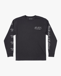 0 Mister Cartoon Laugh Now Long Sleeve Tee Black AVYZT01252 RVCA