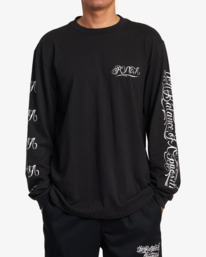 2 Mister Cartoon Laugh Now Long Sleeve Tee Black AVYZT01252 RVCA