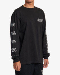 5 Mister Cartoon Laugh Now Long Sleeve Tee Black AVYZT01252 RVCA