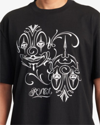 6 Mister Cartoon Balance Clowns Tee Black AVYZT01253 RVCA