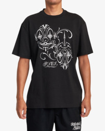 2 Mister Cartoon Balance Clowns Tee Black AVYZT01253 RVCA