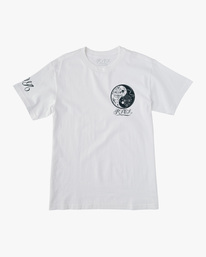 0 Mister Cartoon Yin Yang Tee White AVYZT01254 RVCA