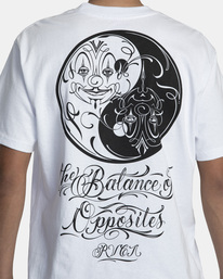 6 Mister Cartoon Yin Yang Tee White AVYZT01254 RVCA