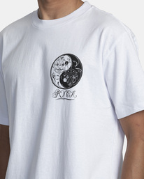 7 Mister Cartoon Yin Yang Tee White AVYZT01254 RVCA