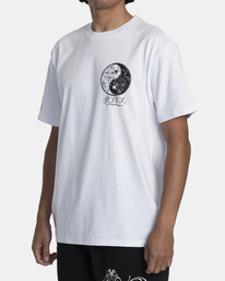 4 Mister Cartoon Yin Yang Tee White AVYZT01254 RVCA