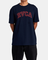 1 Arched Tee Blue AVYZT01256 RVCA