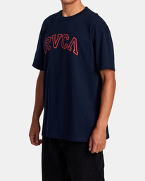 3 Arched Tee Blue AVYZT01256 RVCA