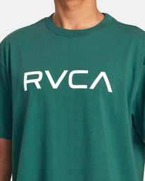 5 Big RVCA Dayshift Tee Green AVYZT01257 RVCA