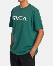 3 Big RVCA Dayshift Tee Green AVYZT01257 RVCA