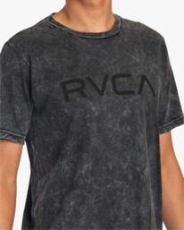 5 Big RVCA Tie-Dyed Tee Black AVYZT01261 RVCA