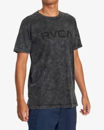 4 Big RVCA Tie-Dyed Tee Black AVYZT01261 RVCA