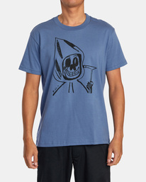 1 Guy Slub Tee Blue AVYZT01276 RVCA