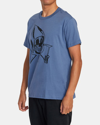 3 Guy Slub Tee Blue AVYZT01276 RVCA
