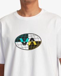 5 Global Inc Slub Tee White AVYZT01279 RVCA