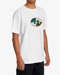4 Global Inc Slub Tee White AVYZT01279 RVCA